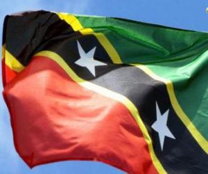 yapboz Saint Kitts ve Nevis bayrağı